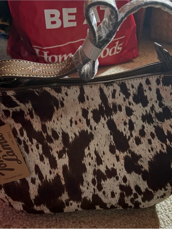 Tony Lama Handbags - NWT Tony Lama Genuine Hair-on-Hide Concealed Carry Hobo Purse